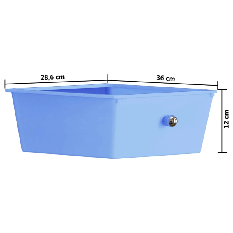 vidaXL XXL uzglabāšanas ratiņi, 15 atvilktnes, krāsaina plastmasa
