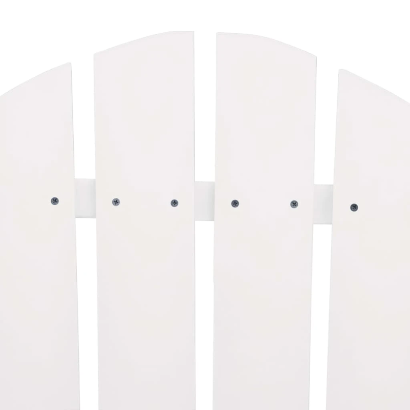 vidaXL dārza krēsli ar galdiņu, egles masīvkoks, balti