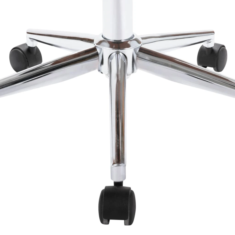 vidaXL biroja krēsls, grozāms, liekts koks un pelēks audums