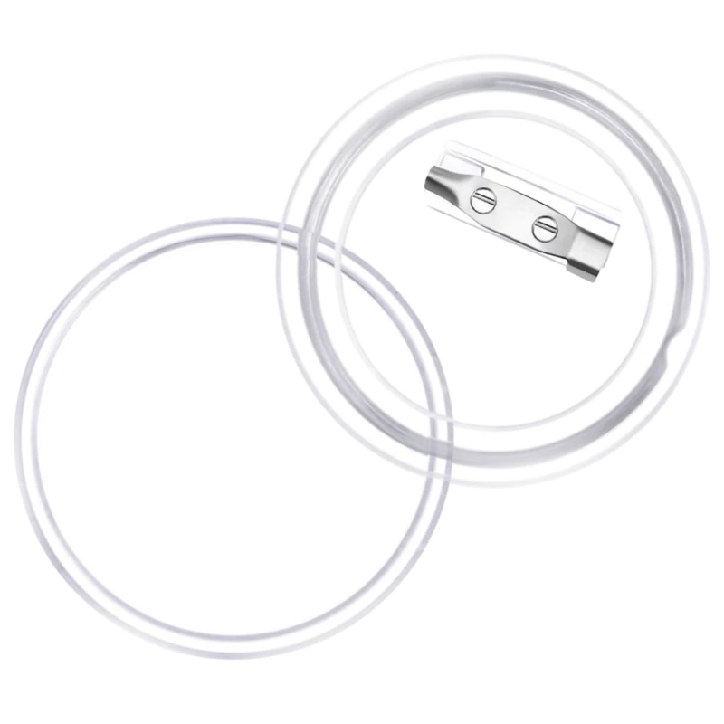 vidaXL apaļu nozīmīšu komplekti, 100 gab., akrils, 44 mm