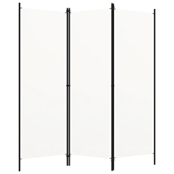 vidaXL 3-paneļu istabas aizslietnis, balts, 150x180 cm