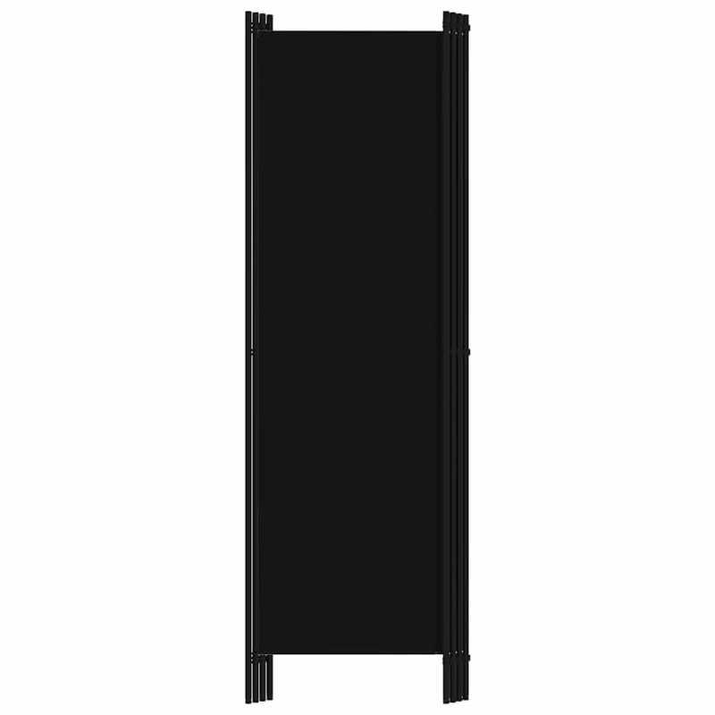 vidaXL 4-paneļu istabas aizslietnis, melns, 200x180 cm