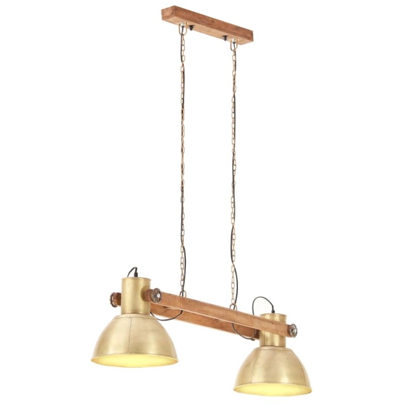 vidaXL griestu lampa, industriāls dizains, misiņa, 25 W, 109 cm, E27