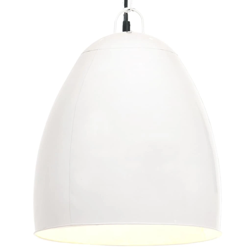 vidaXL griestu lampa, industriāls dizains, balta, 25 W, 42 cm, E27