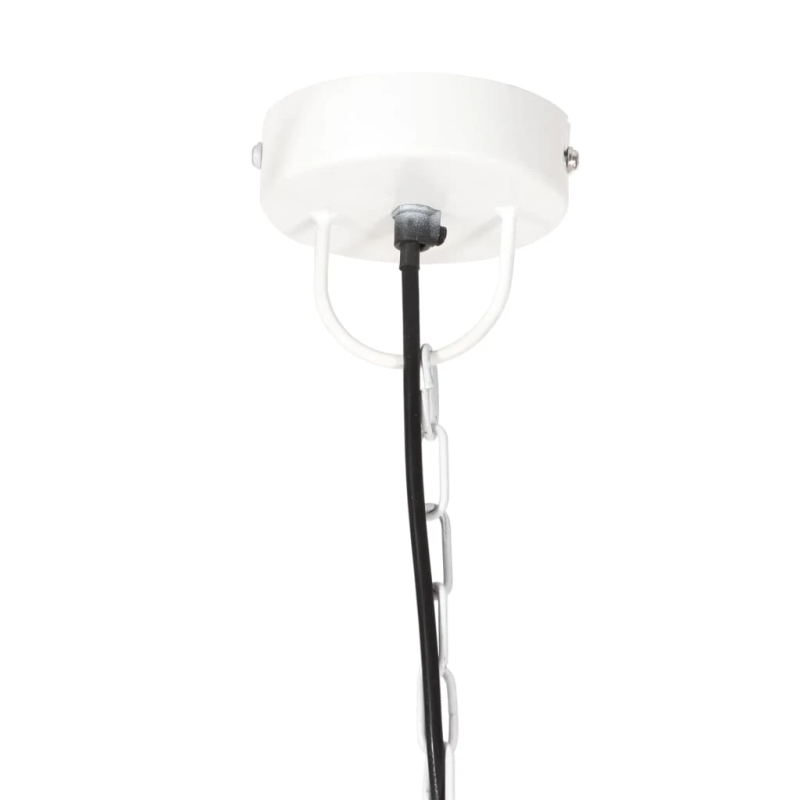 vidaXL griestu lampa, industriāls dizains, balta, 25 W, 42 cm, E27