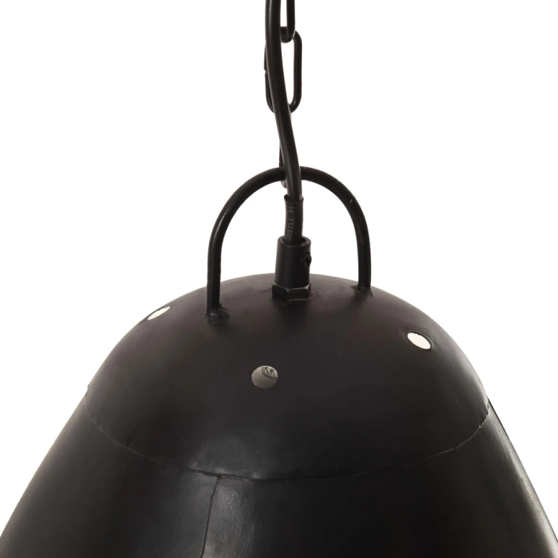 vidaXL griestu lampa, industriāls dizains, melna, 25 W, 32 cm, E27