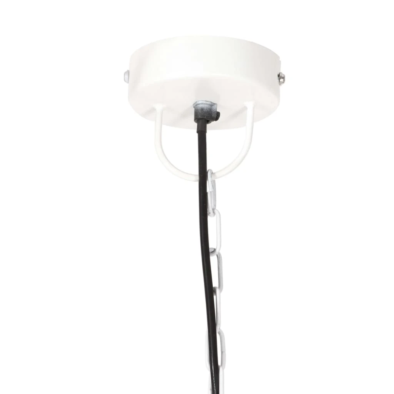 vidaXL griestu lampa, industriāls dizains, balta, 25 W, 32 cm, E27