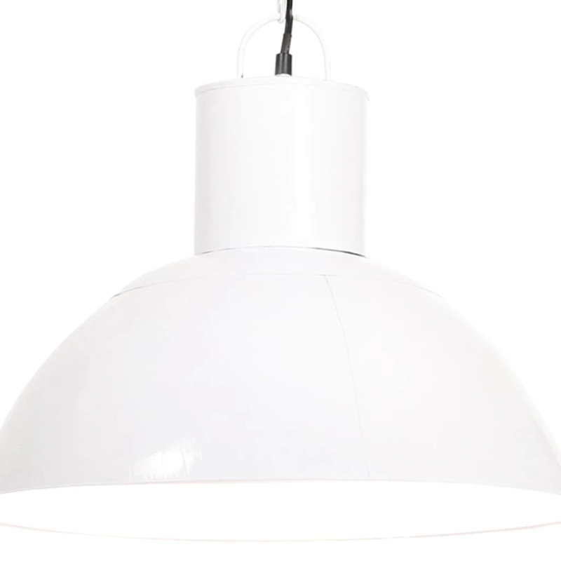 vidaXL griestu lampa, balta, apaļa, 25 W, 48 cm, E27