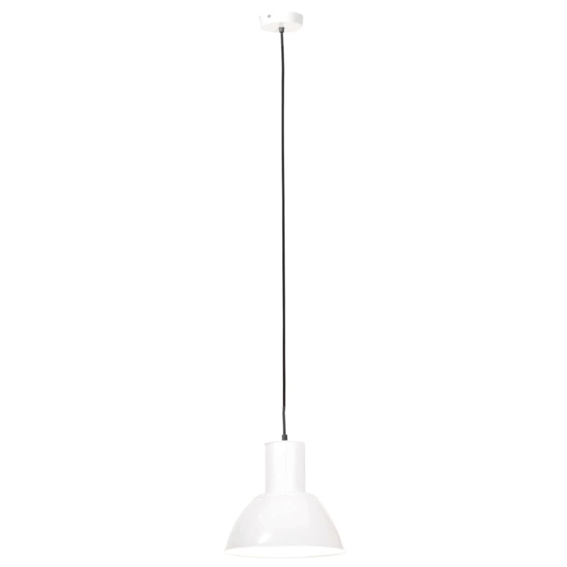 vidaXL griestu lampa, balta, apaļa, 25 W, 28,5 cm, E27