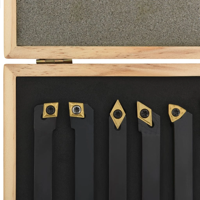 vidaXL 12-daļīgs virpošanas griežņu komplekts, 12x12 mm, 80 mm