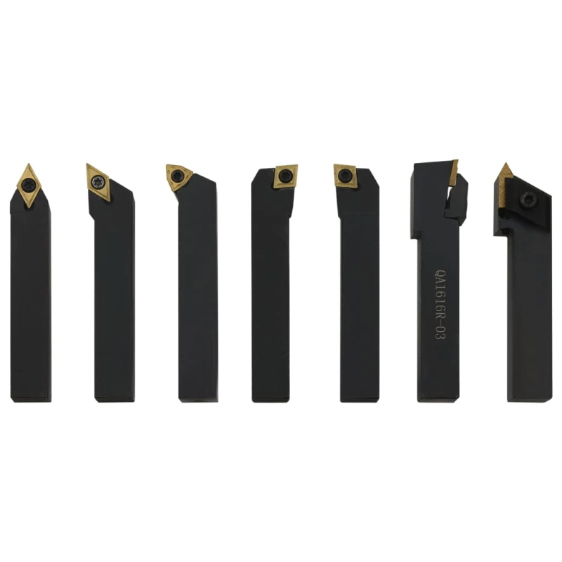 vidaXL 12-daļīgs virpošanas griežņu komplekts, 16x16 mm, 100 mm