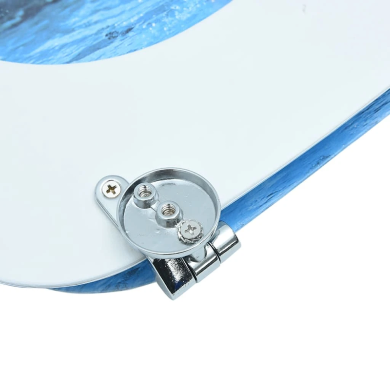 vidaXL tualetes poda sēdeklis ar vāku, MDF, pingvīnu dizains