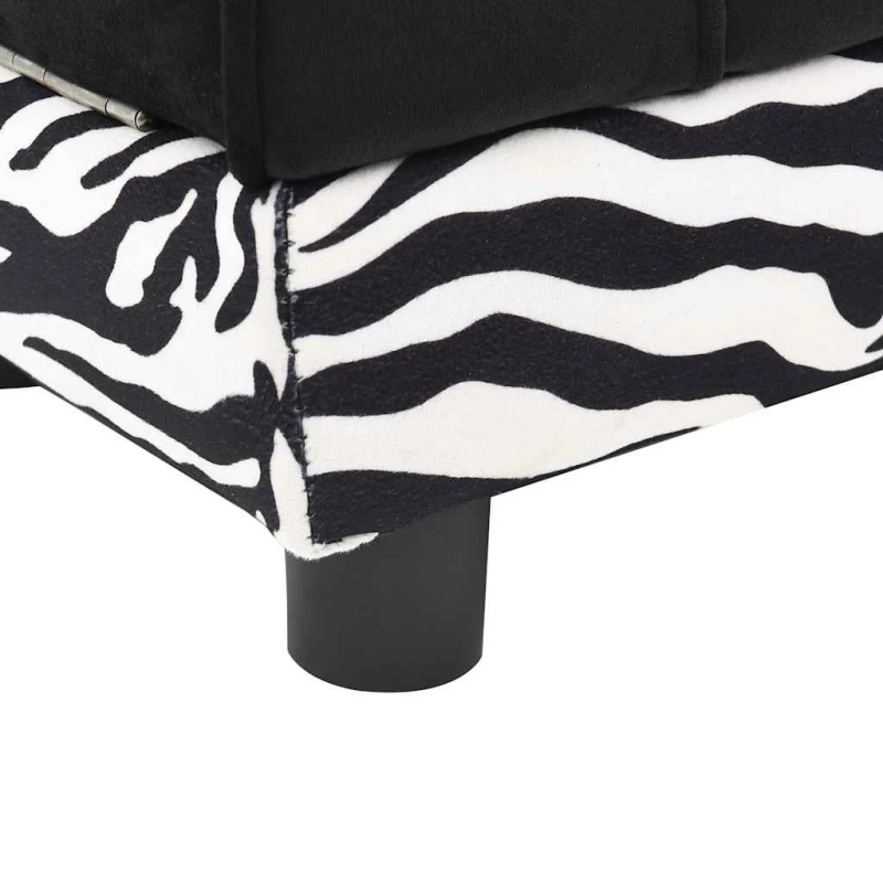 vidaXL dīvāns suņiem, melns, 57x34x36 cm, plīšs