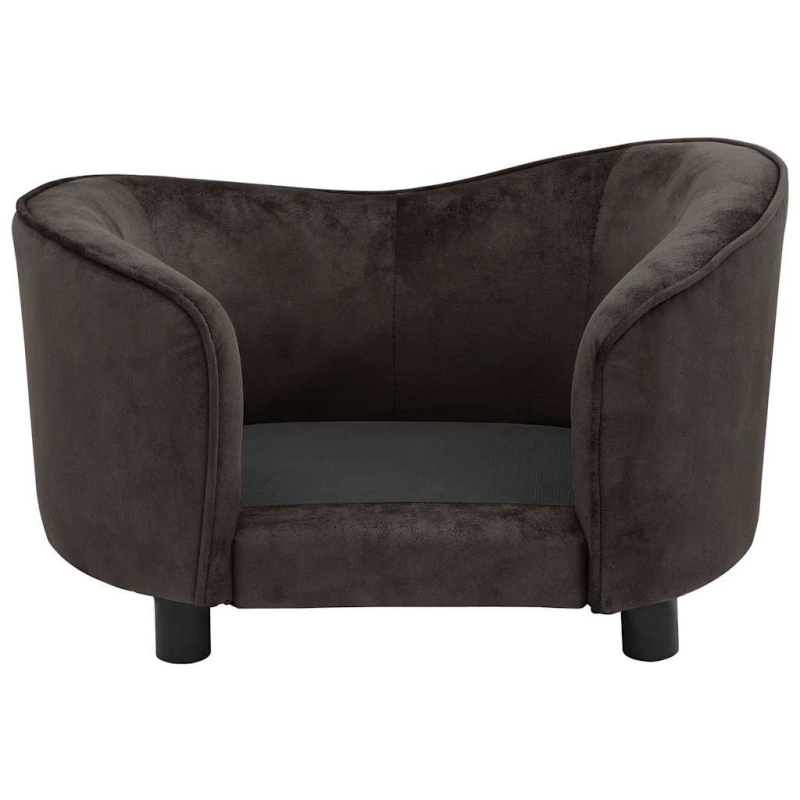 vidaXL dīvāns suņiem, brūns, 69x49x40 cm, plīšs