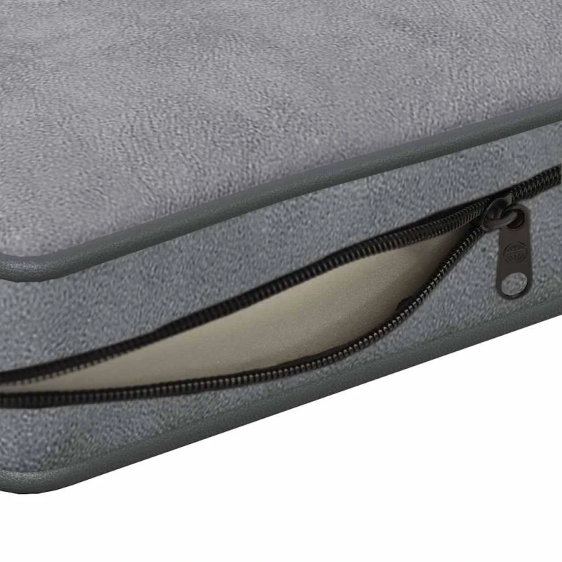 vidaXL dīvāns suņiem, pelēks, 72x45x30 cm, plīšs