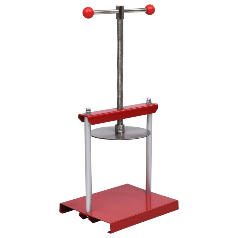 vidaXL manuālā sulu spiede, nerūsējošs tērauds, 6 L