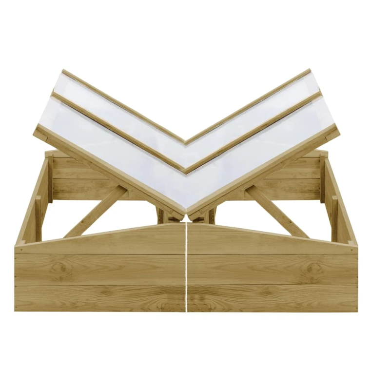 vidaXL siltumnīcas, 2 gab., impregnēts priedes koks, 100x50x35 cm