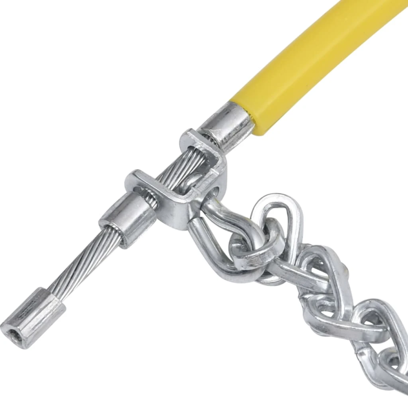 vidaXL auto riepu sniega ķēdes, 2 gab., 16 mm, apvidus auto, 4x4, 460