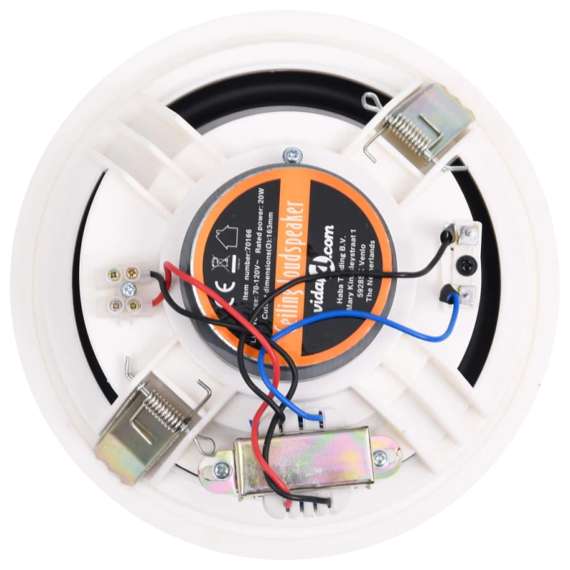 vidaXL iebūvējami sienas un griestu skaļruņi, 2 gab., 360 W