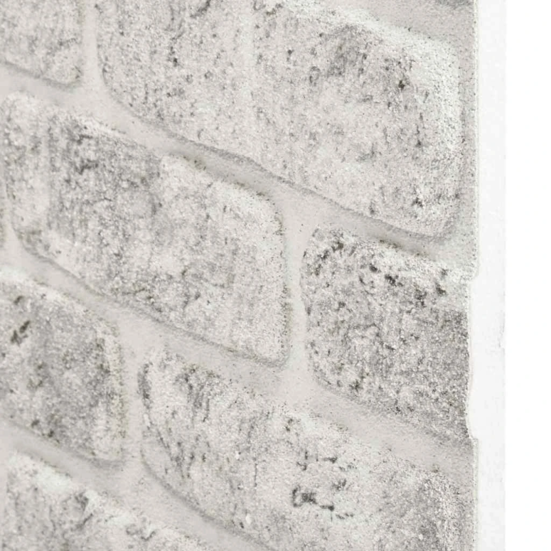 vidaXL 3D sienas paneļi, 10 gab., gaiši pelēku ķieģeļu dizains, EPS