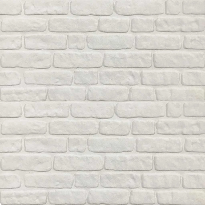 vidaXL 3D sienas paneļi, 10 gab., baltu ķieģeļu dizains, EPS