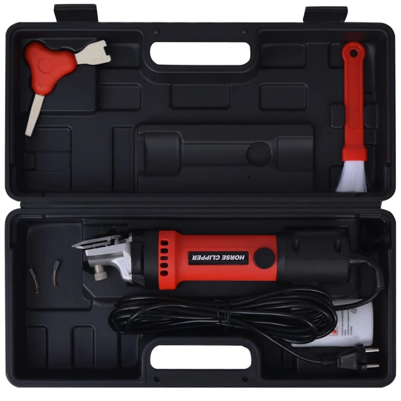 vidaXL 6-daļīgs zirgu cirpšanas mašīnas komplekts, 550 W