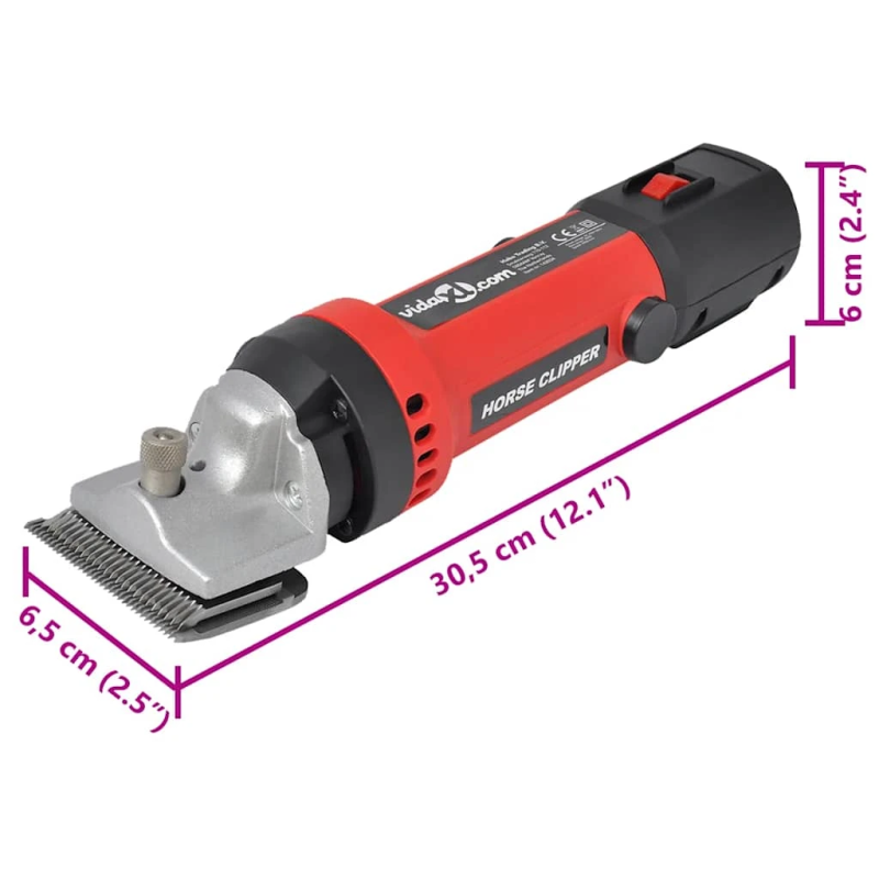 vidaXL 6-daļīgs zirgu cirpšanas mašīnas komplekts, 550 W