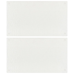 vidaXL virtuves dēlīši, 2 gab., caurspīdīgs, rūdīts stikls