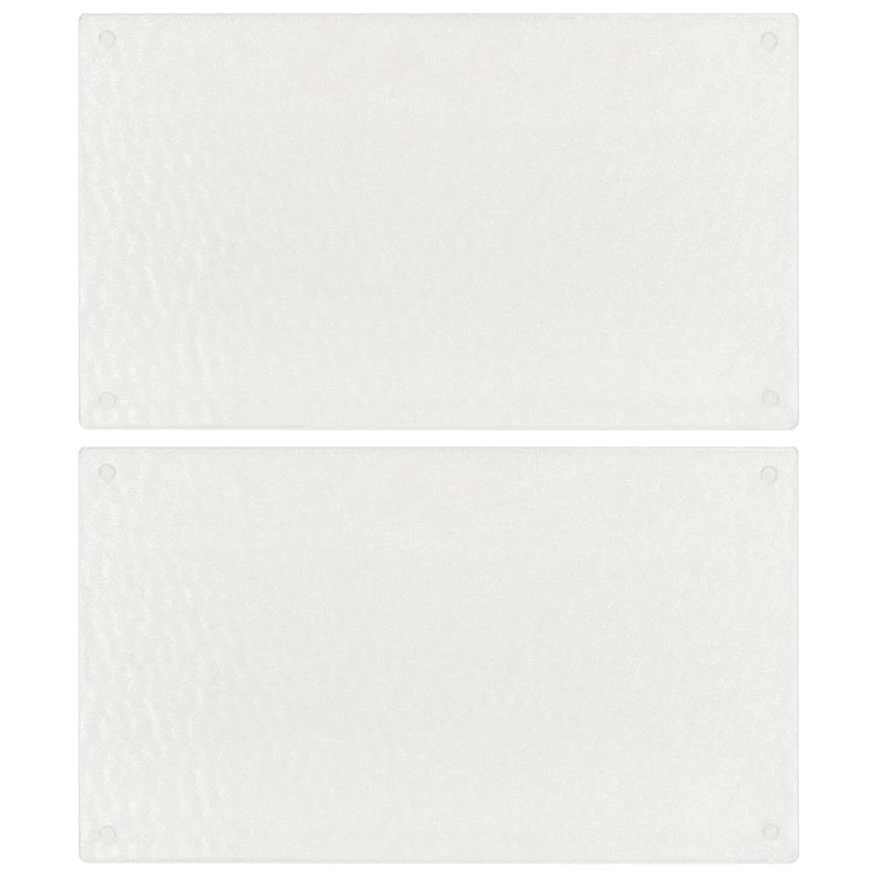 vidaXL virtuves dēlīši, 2 gab., caurspīdīgs, rūdīts stikls