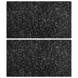 vidaXL virtuves dēlīši, 2 gab., granīta raksts, rūdīts stikls