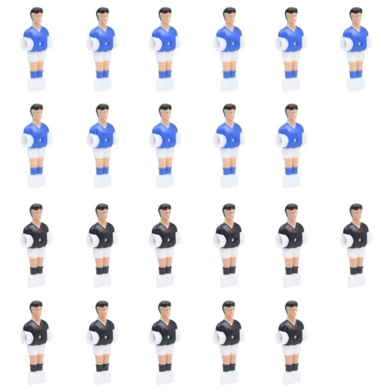 vidaXL galda futbola spēlētāji, 22 gab., 12,7 mm stienim