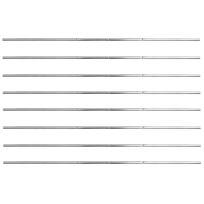 vidaXL galda futbola stieņi, 8 gab., 15,9 mm