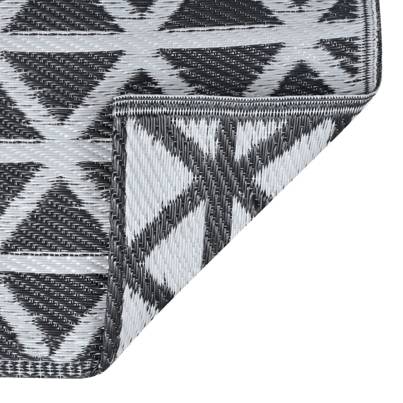 vidaXL āra paklājs, 80x150 cm, ARAKIL melns PP