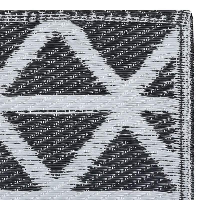 vidaXL āra paklājs, 190x290 cm, ARAKIL melns PP