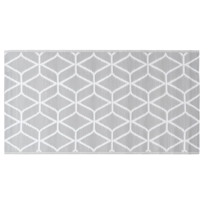 vidaXL āra paklājs, 120x180 cm, ARAKIL pelēks PP