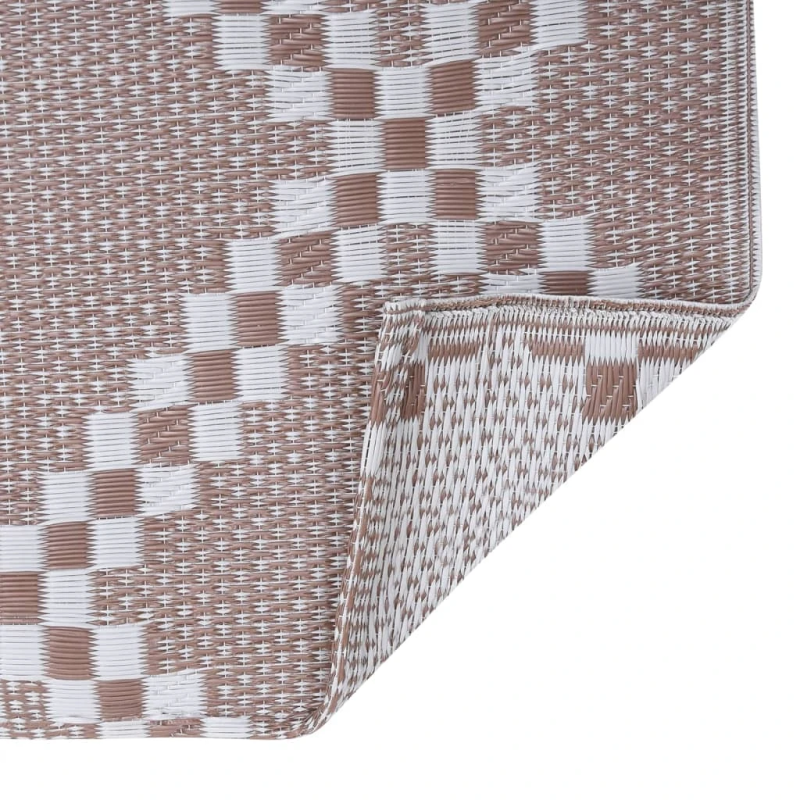 vidaXL āra paklājs, 190x290 cm, ARAKIL brūns PP