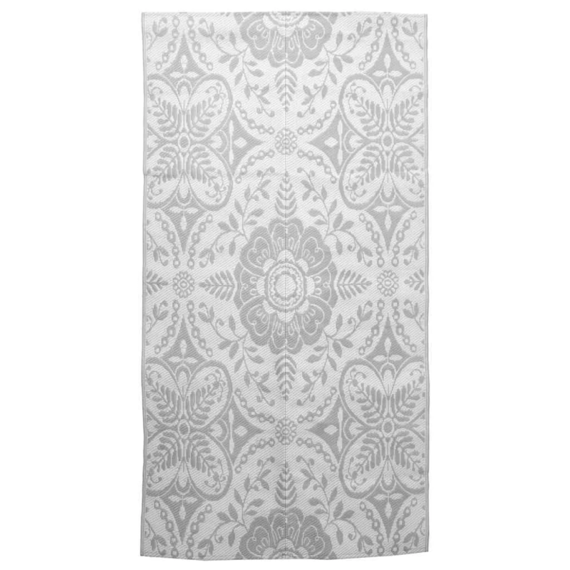 vidaXL āra paklājs, 160x230 cm, ARAKIL gaiši pelēks PP