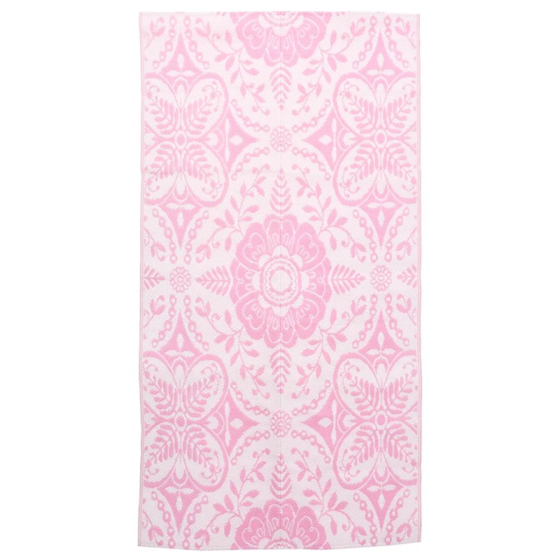 vidaXL āra paklājs, 120x180 cm, ARAKIL rozā PP