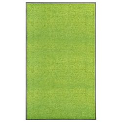 vidaXL durvju paklājs, mazgājams, zaļš, 90x150 cm