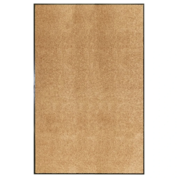 vidaXL durvju paklājs, mazgājams, krēmkrāsā, 120x180 cm