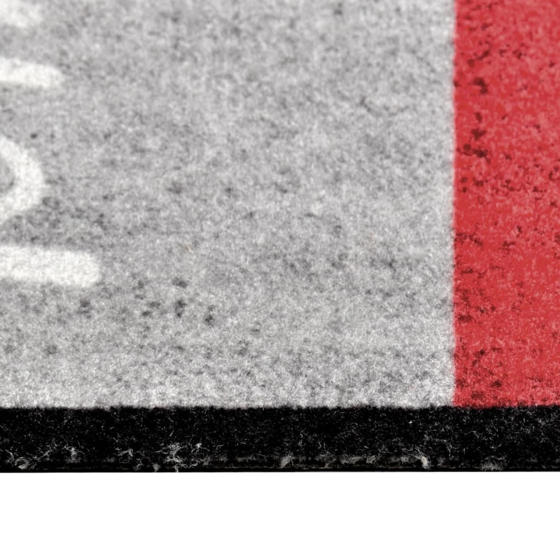 vidaXL virtuves paklājs, mazgājams, apdruka ar tomātiem, 45x150 cm