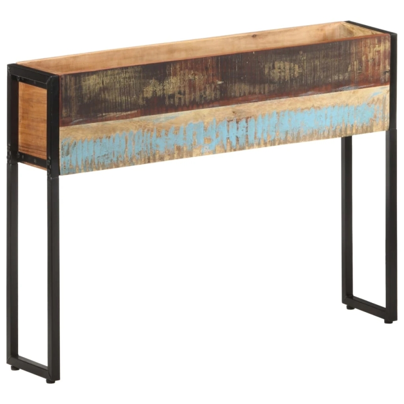 vidaXL puķu kaste, 90x20x68 cm, pārstrādāts masīvkoks