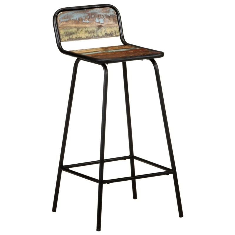 vidaXL bāra krēsli, 2 gab., pārstrādāts masīvkoks