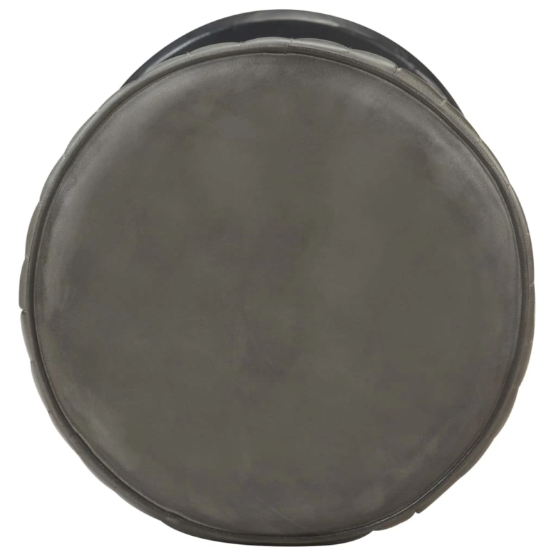 vidaXL bāra krēsls, bružāti pelēka dabīgā āda