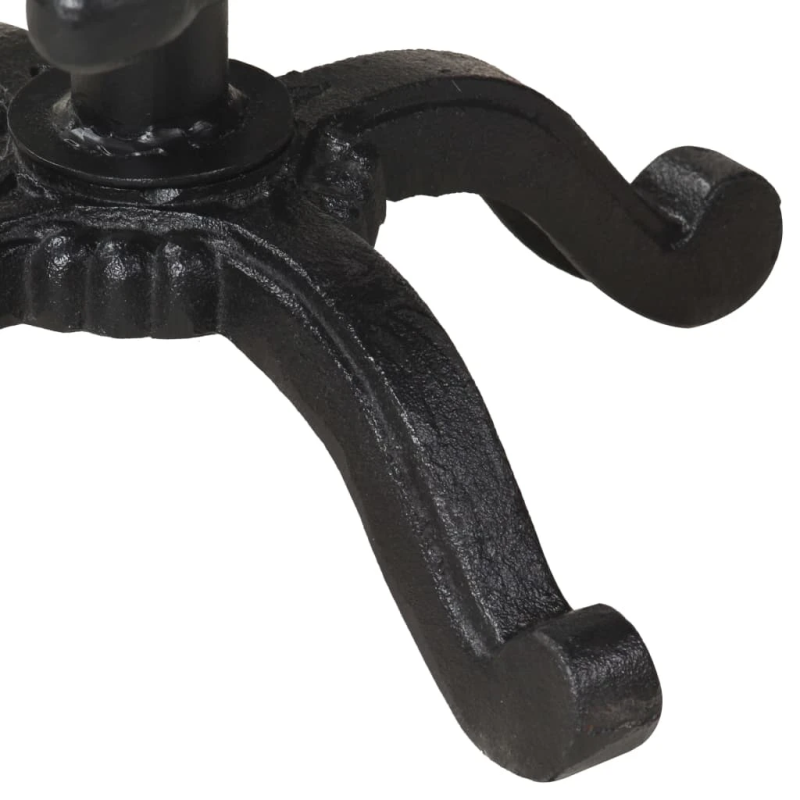 vidaXL bāra krēsls, melns čuguns