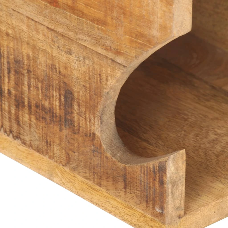 vidaXL sienas velosipēda turētājs, 35x25x25 cm, mango masīvkoks