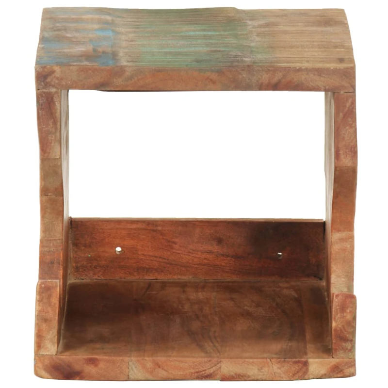 vidaXL sienas velosipēda turētājs, 35x25x25 cm, pārstrādāts masīvkoks