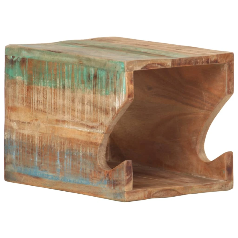 vidaXL sienas velosipēda turētājs, 35x25x25 cm, pārstrādāts masīvkoks