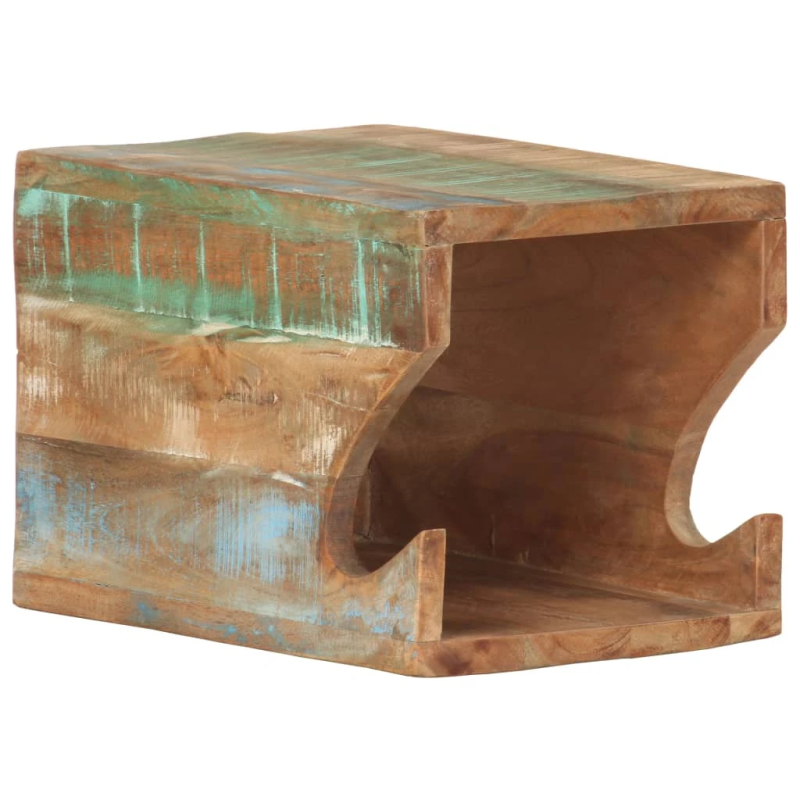 vidaXL sienas velosipēda turētājs, 35x25x25 cm, pārstrādāts masīvkoks