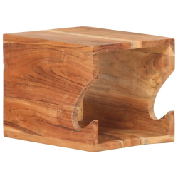 vidaXL sienas velosipēda turētājs, 35x25x25 cm, akācijas masīvkoks